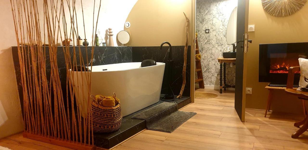 Charmante suite romantique avec cave à vin Cournonsec Exterior foto
