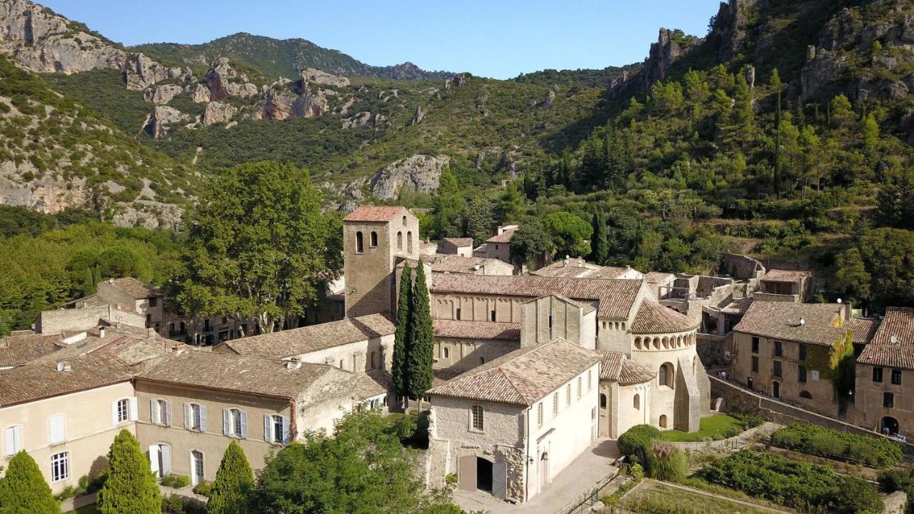 Charmante suite romantique avec cave à vin Cournonsec Exterior foto